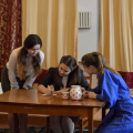 З виставою «Мина Мазайло» З виставою «Мина Мазайло»